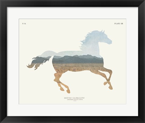 Framed American Southwest Horse Print