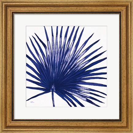 Framed Welcome to Paradise XVI Indigo Print