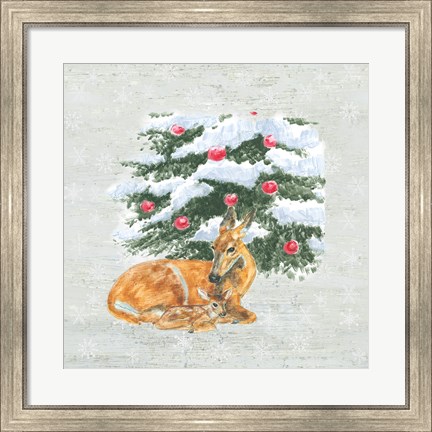 Framed Christmas Critters VII Print
