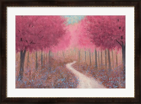 Framed Forest Pathway Spring Print