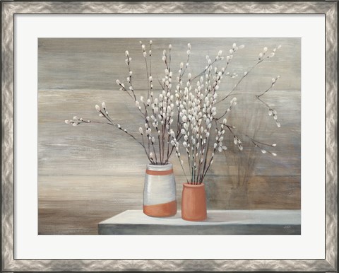 Framed Pussy Willow Still Life Print