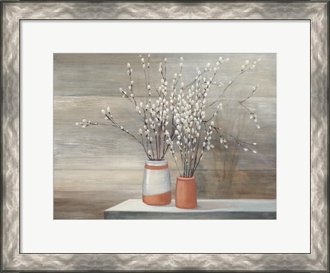 Framed Pussy Willow Still Life Print