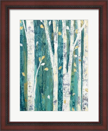 Framed Birches in Spring III Print