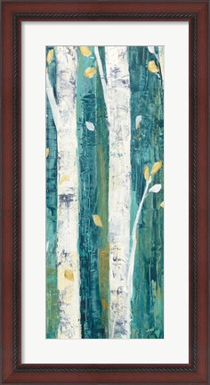 Framed Birches in Spring Panel II Print