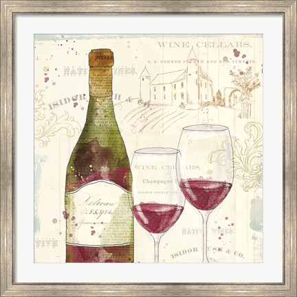 Framed Chateau Winery II Print