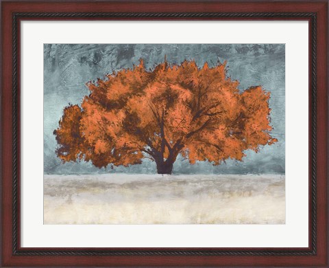 Framed Orange Oak Print