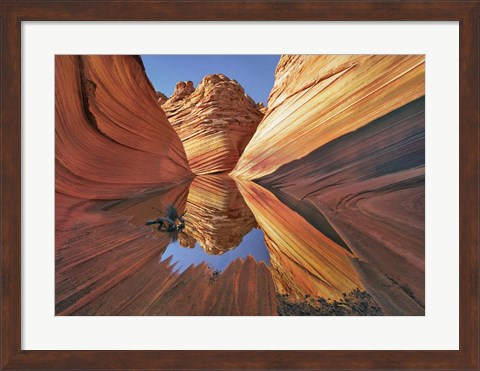 Framed Wave in Vermillion Cliffs, Arizona Print
