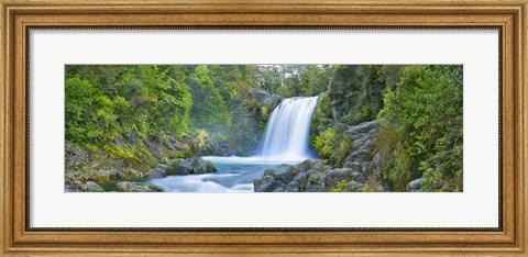 Framed Tawhai Falls, New Zealand (detail) Print