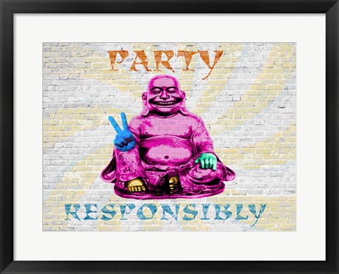 Framed Party Responsibly Print