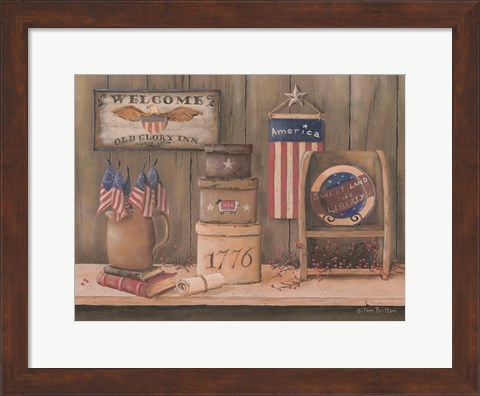 Framed Sweet Land of Liberty Print