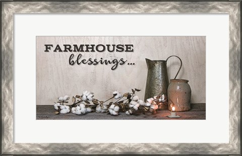 Framed Farmhouse Blessings Print
