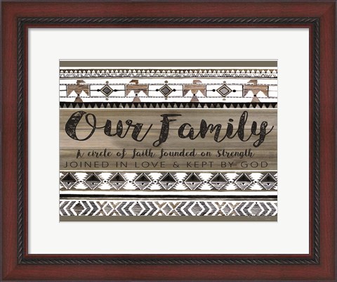 Framed Our Family Print