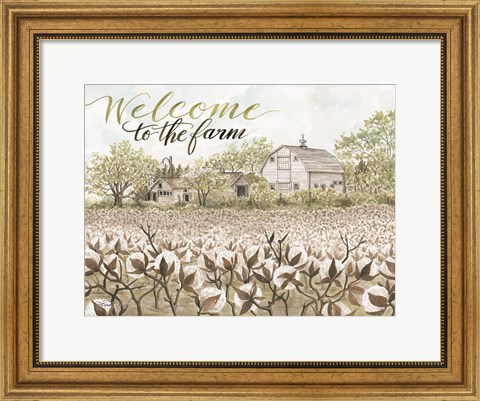 Framed Welcome to the Farm Print