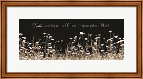 Framed Faith Is? Print