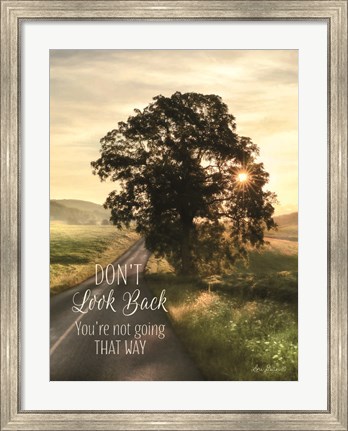 Framed Don&#39;t Look Back Print