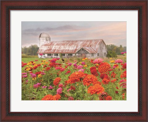 Framed Vermont Flowers Print