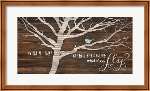 Framed What if You Fly Print