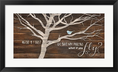 Framed What if You Fly Print
