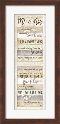 Framed Mr. and Mrs. Print