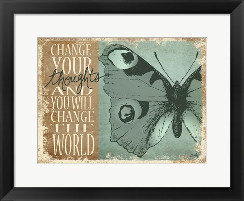 Framed Change Your Thoughts Print