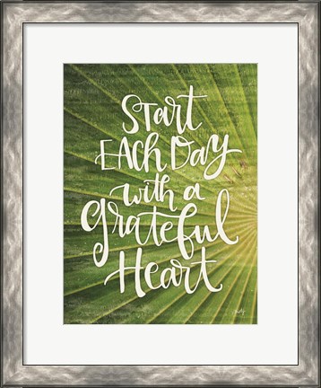 Framed Grateful Heart Print