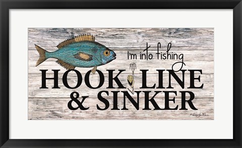 Framed Hook, Line &amp; Sinker Print