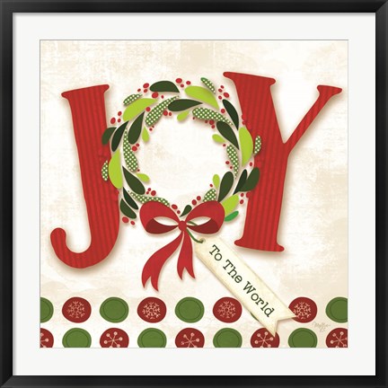 Framed Joy to the World Print