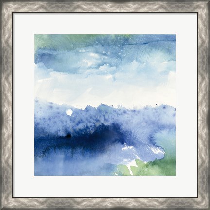 Framed Midnight at the Lake II Print