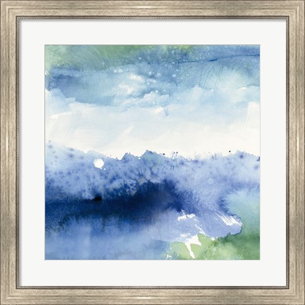 Framed Midnight at the Lake II Print