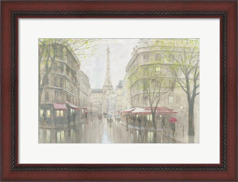 Framed Pale Impression of Paris Print