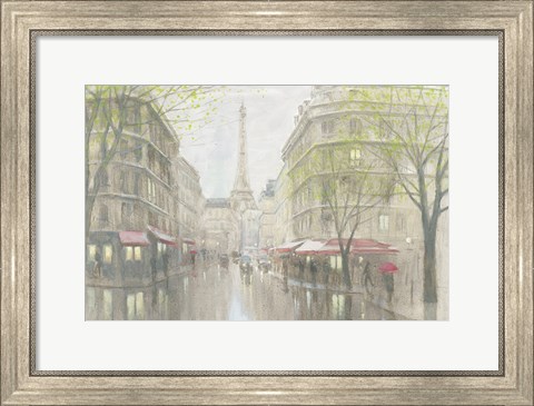 Framed Pale Impression of Paris Print