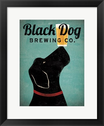 Framed Black Dog Brewing Co v2 Print