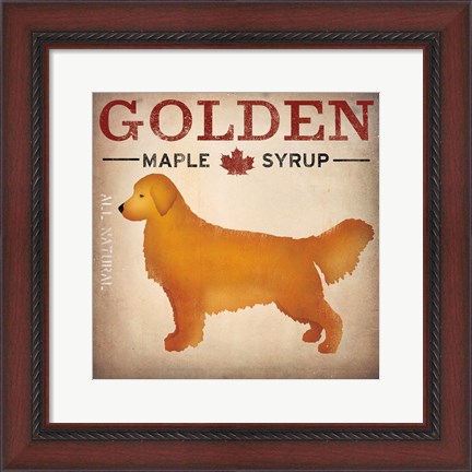 Framed Golden Dog at Show No VT Print