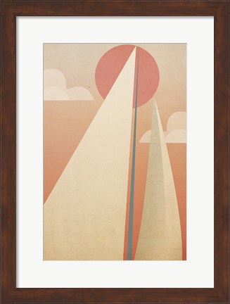 Framed Sails VI Print