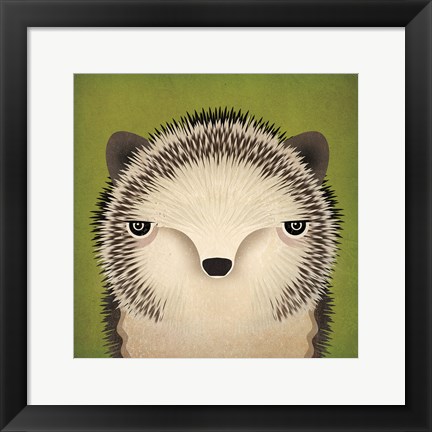 Framed Baby Hedgehog Print