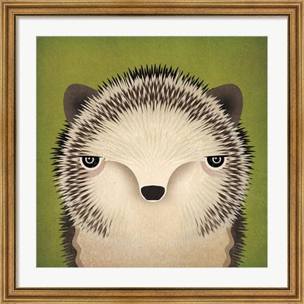Framed Baby Hedgehog Print