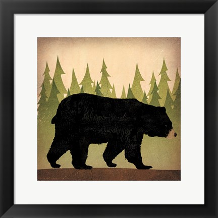 Framed Take a Hike Bear no Words Print