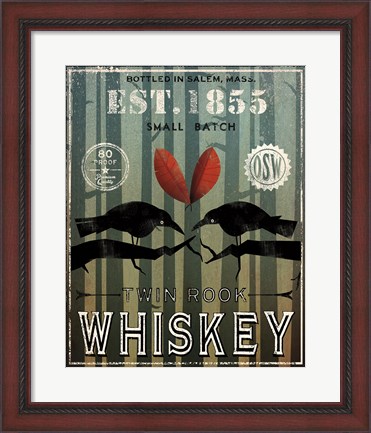 Framed Old Salt Whiskey Love Birds Print