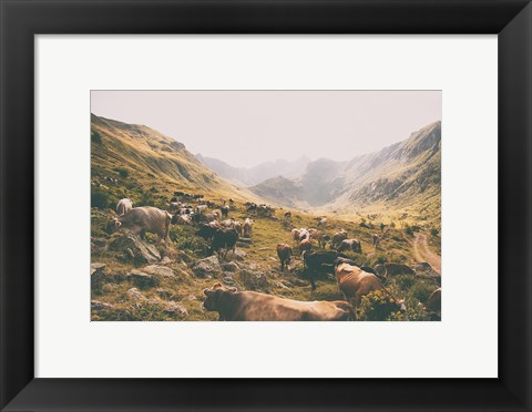 Framed In the Valley Print