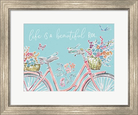 Framed Sparrow Spring III Crop Print