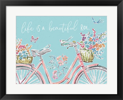 Framed Sparrow Spring III Crop Print