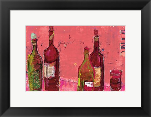 Framed Vino Coral Print