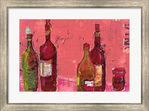Framed Vino Coral Print