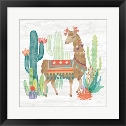 Framed Lovely Llamas III Print
