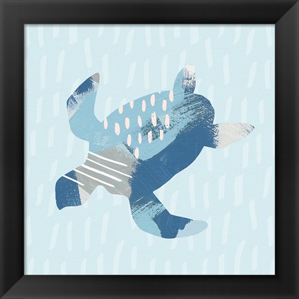 Framed Coastal Cool IV Print