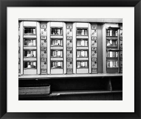 Framed 1920s 1930s 1940s 1950s Automat Cafeteria Vending Machine? Print