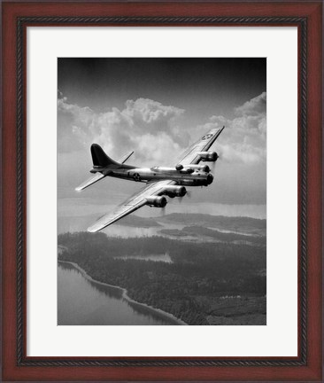 Framed 1940s Us Army Aircraft World War Ii B-17 Print