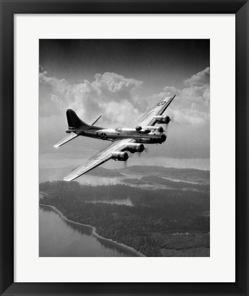 Framed 1940s Us Army Aircraft World War Ii B-17 Print