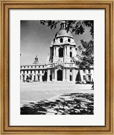 Framed 1930s City Hall Building Pasadena California Print