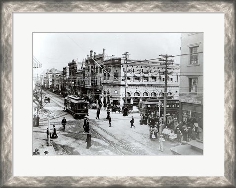 Framed 1900S Intersection Of Fair Oaks And Colorado Streets Print
